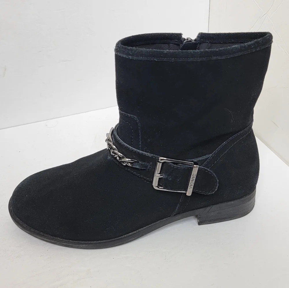 VIONIC Orthaheel Country Crescent Suede Boots Ankle Buckle Size 7.5 - Picture 4 of 14